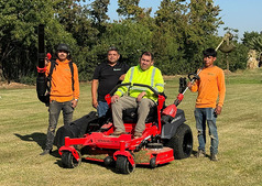 Landscaping Team with Equipment