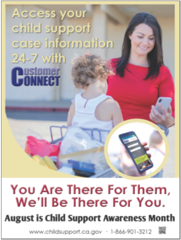 Mother and child- customer Connect flyer