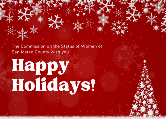 red background with text