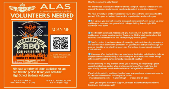 ALAS Pumpkin Festival Fundraiser