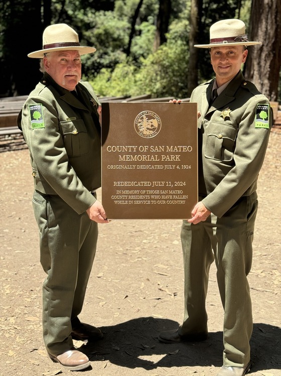 Memorial Park plaque dedication