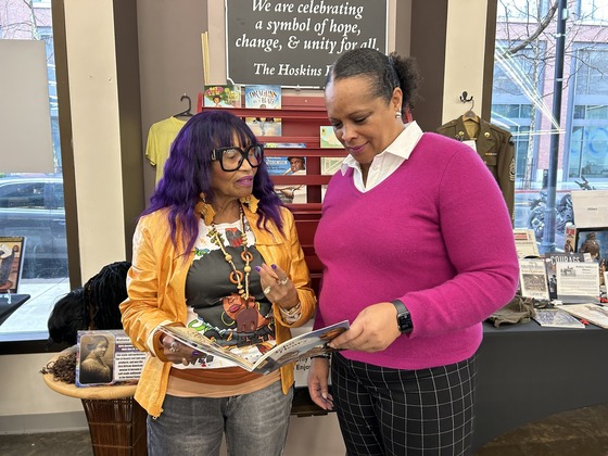 Sup. Lisa Gauthier and Carolyn Hoskins