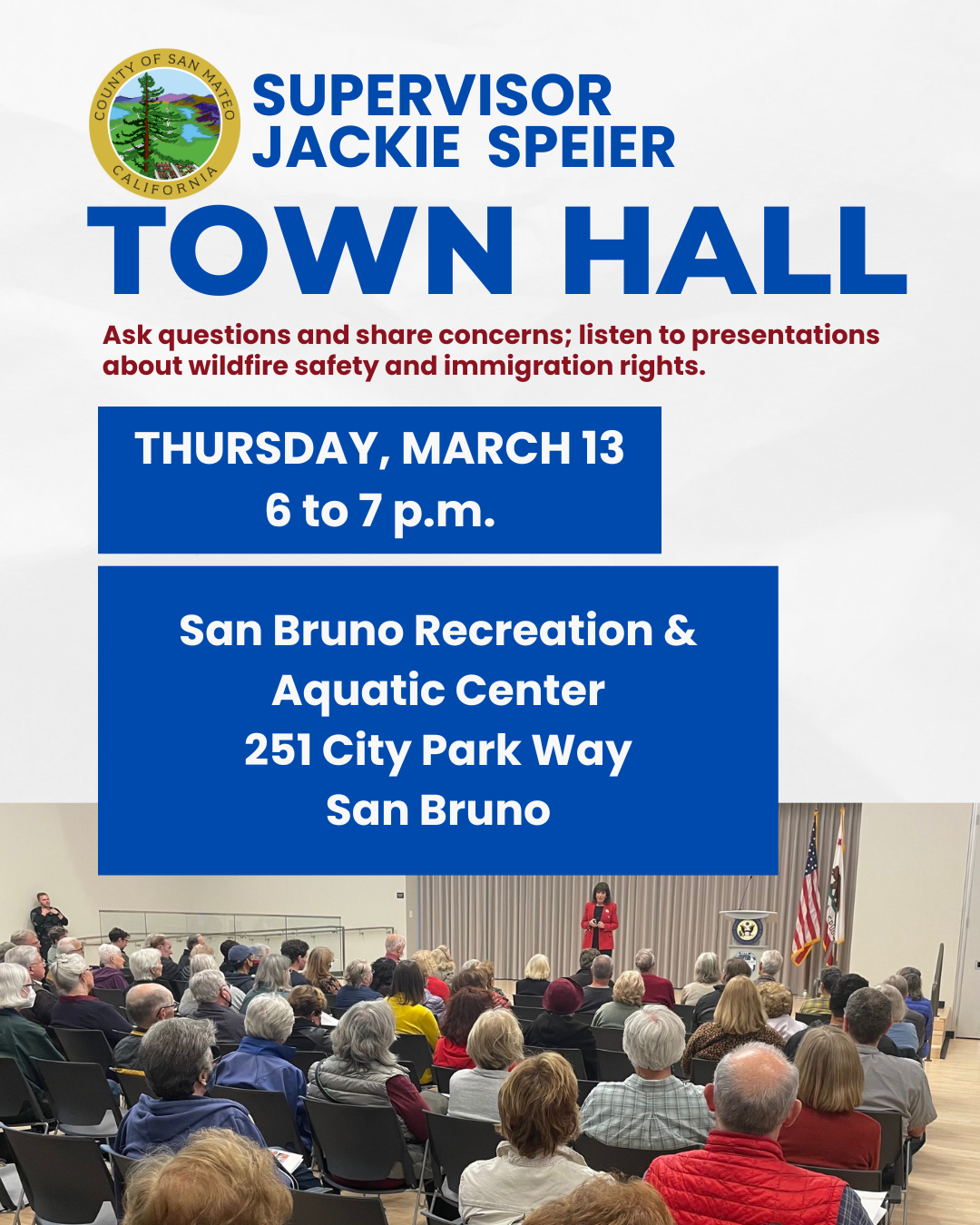 Jackie Speier town hall