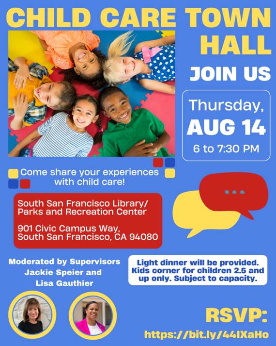 Child Care Town Hall SSF flyer