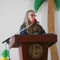 Ann Stillman speaks at Employee Recognition Lunch