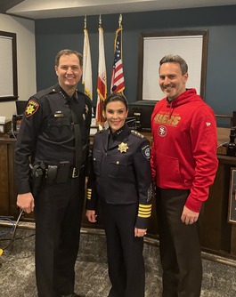 Supervisor Mueller with Sheriff Binder