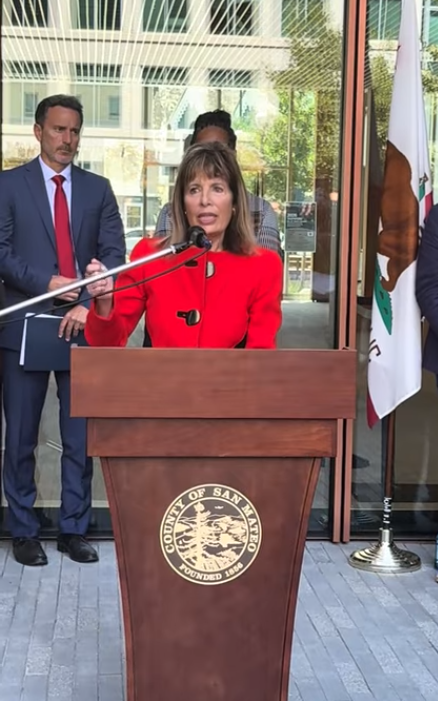 Jackie Speier speaks at VLF press conference