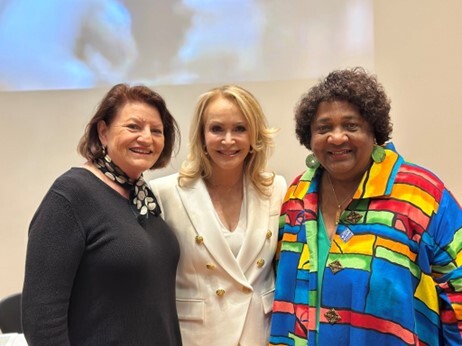 Secretary Weber pictured with Senator Atkins and Sandra Maas