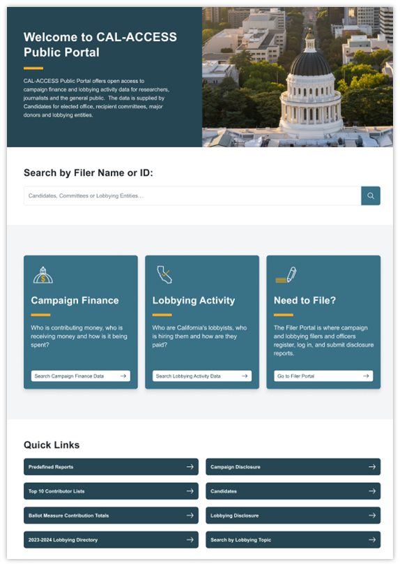 Public Portal Screenshot 
