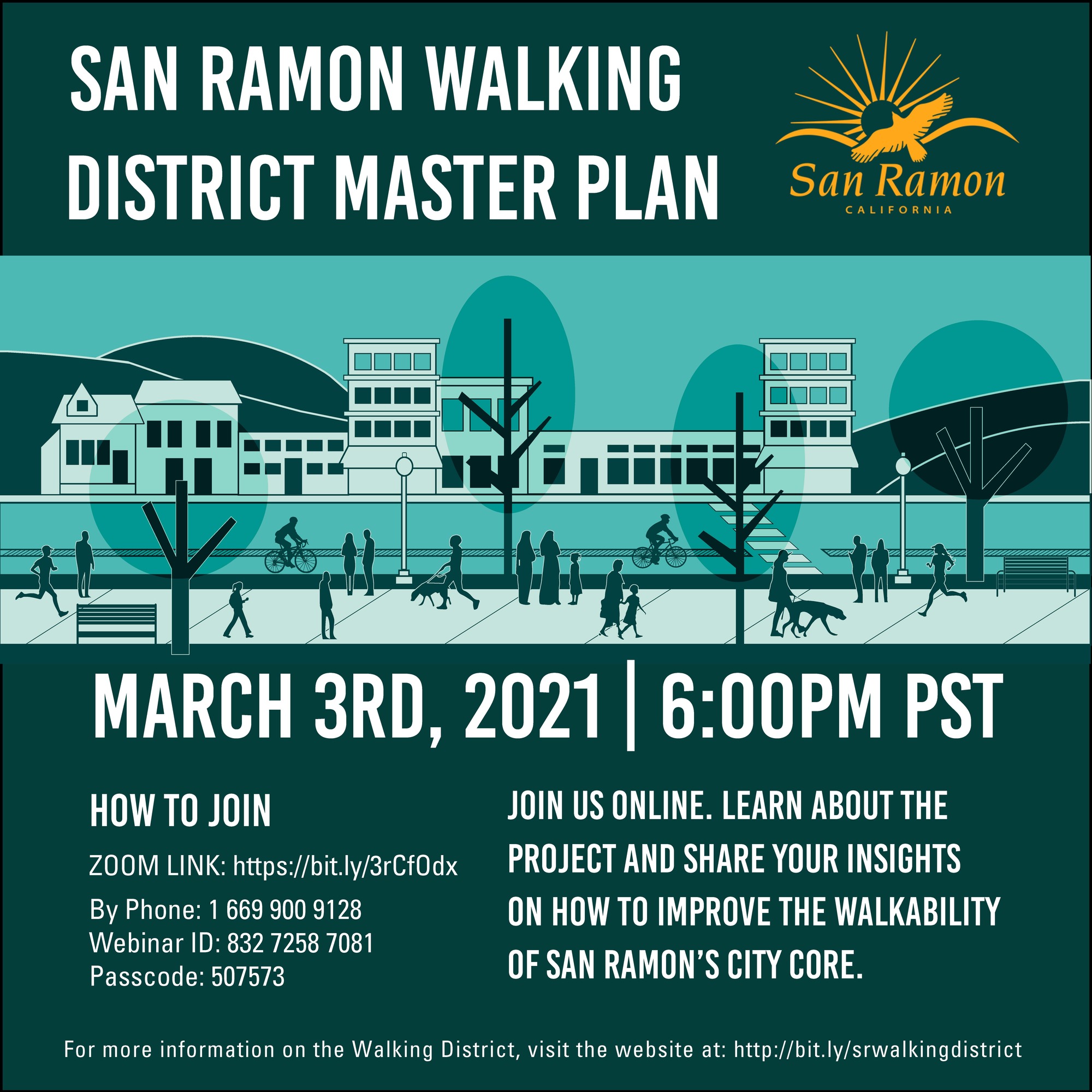 San Ramon Development Projects Map San Ramon Walking District Master Plan Webinar