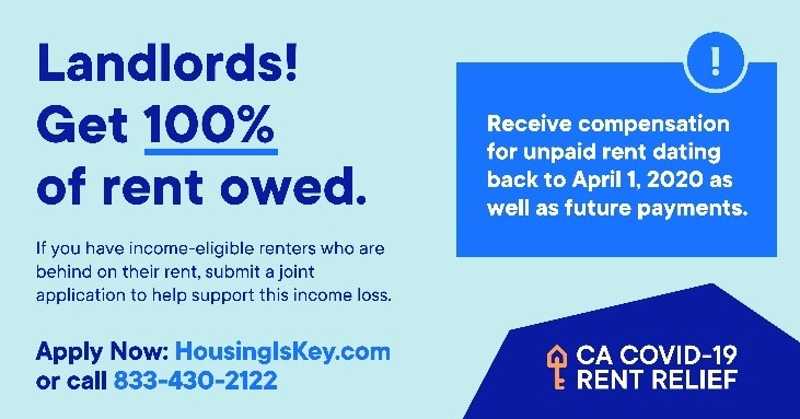 CA COVID Rent Relief Landlords