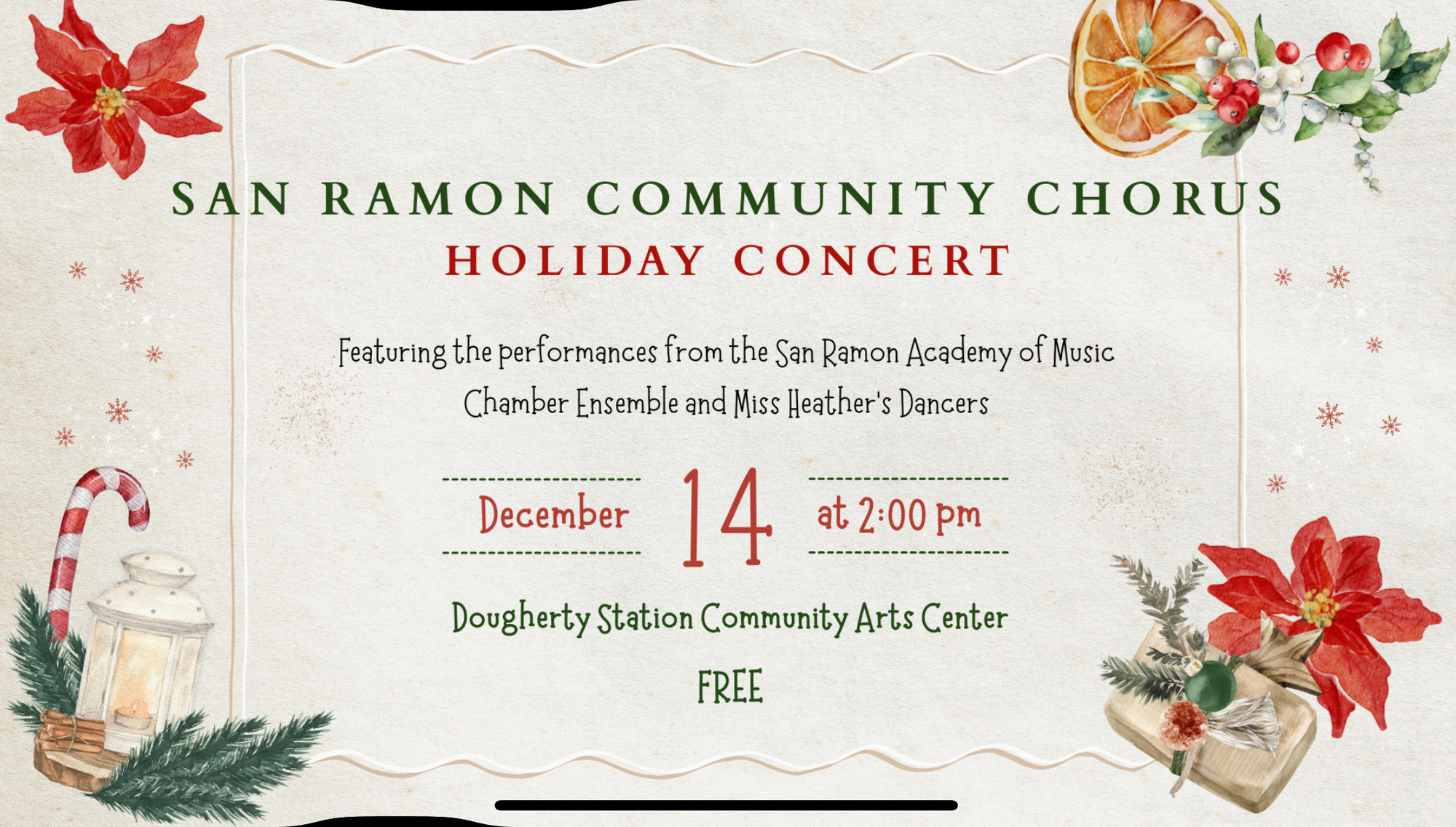 SRCC Holiday Concert SRCC Holiday Concert