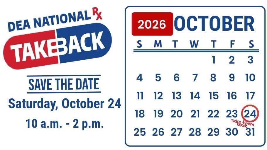 Prescription Drug Takeback 2026