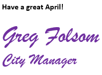 Image of City Manager Signature for Newsletter