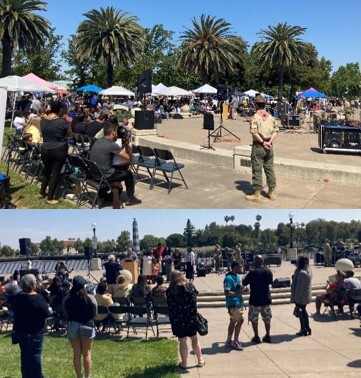 Image of community gathered at Juneteenth Celebration in Suisun City