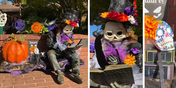 Statue: Halloween and Day of the Dead Art Installation