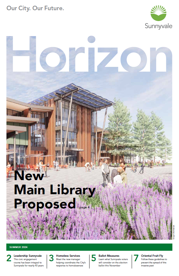 Horizon newsletter with rendering of proposed new Main Library
