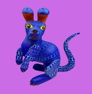 blue alebrijes figure