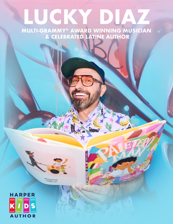 lucky diaz reading a book