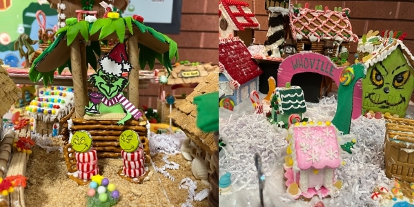 This year's Gingerbread Village is themed after Whoville, the Grinch and tropical holidays.