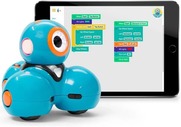 dash robot in front of tablet
