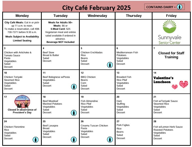 February Menu