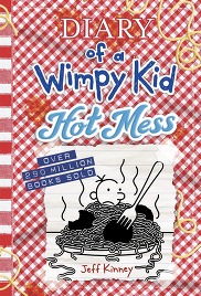 book cover for wimpy kid hot mess