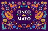 cinco de mayo illustration with flowers