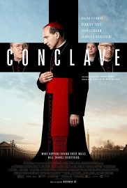 Conclave movie poster featuring Ralph Fiennes