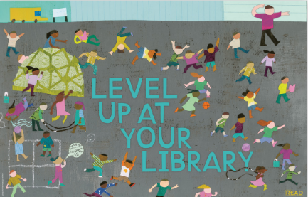 illustration of children on a blacktop playground