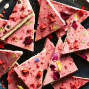 Badam burfi bark from NYC Cooking