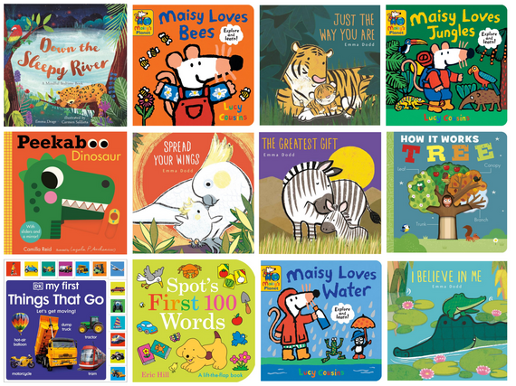 Booklist images for ages 0 to 5