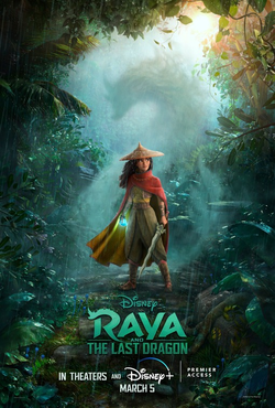 movie poster for raya and the last dragon