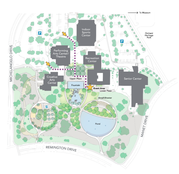 Map of Community Center grounds
