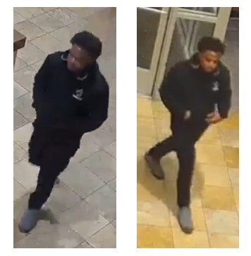 Suspect appeared to be a Black male adult, in his early 20s, with average height and build wearing all black clothes.