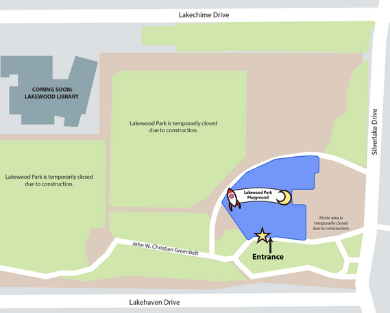 Lakewood Park Playground Opening Map