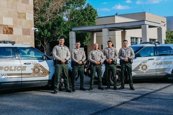 Sheriff's Deputies in front of Victorville City Hall