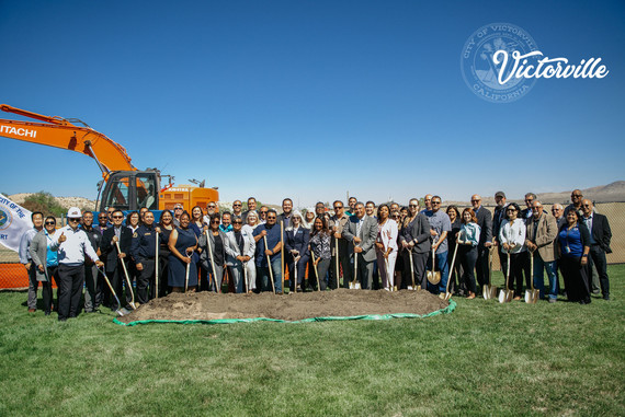 Attendees at the Wellness Center Campus Groundbreaking in Victorville, Calif. 