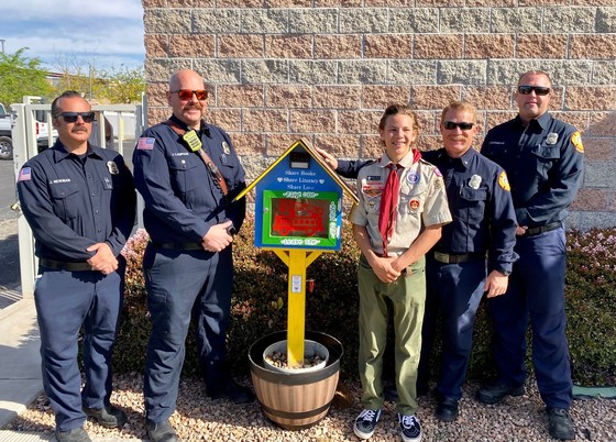 Victorville Fire Personnel and Mahkai Shelton