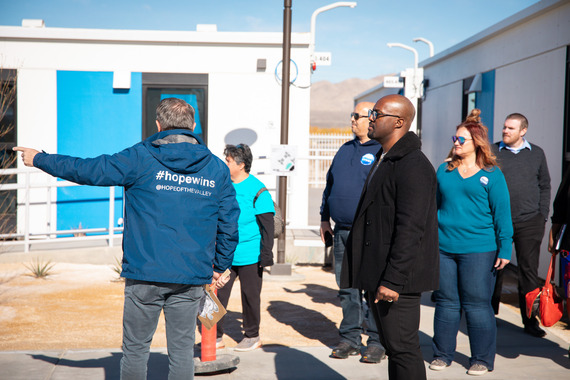 Community Members Touring Victorville's Wellness Center