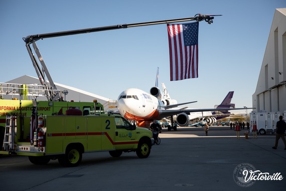 SCLA Airport Rescue and American Flag Display at SCLA 30th Anniversary Celebration