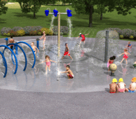 Larkey Pool splash playground