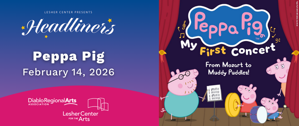 Image of Headliners Poster for Peppa Pig: My First Concert - From Mozart to Muddy Puddles. Feb 14, 2026.