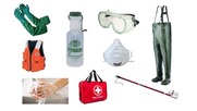 Images of some PPE used in HAB site visits and sampling