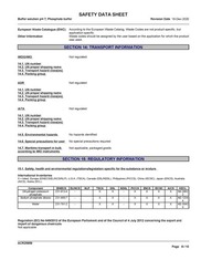 Example of a Safety Data Sheet