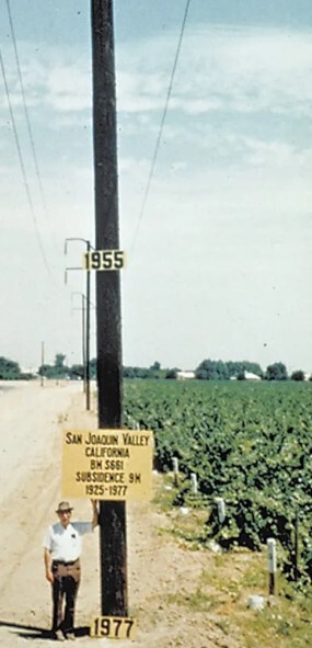 Subsidence in CA USGS image
