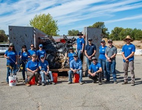 Yuba Water staff participate in Yuba River cleanup