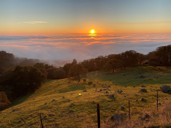 Mount Diablo SP (Sunset above clouds)