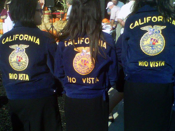 youth wearing future farmer's of america rio vista jackets