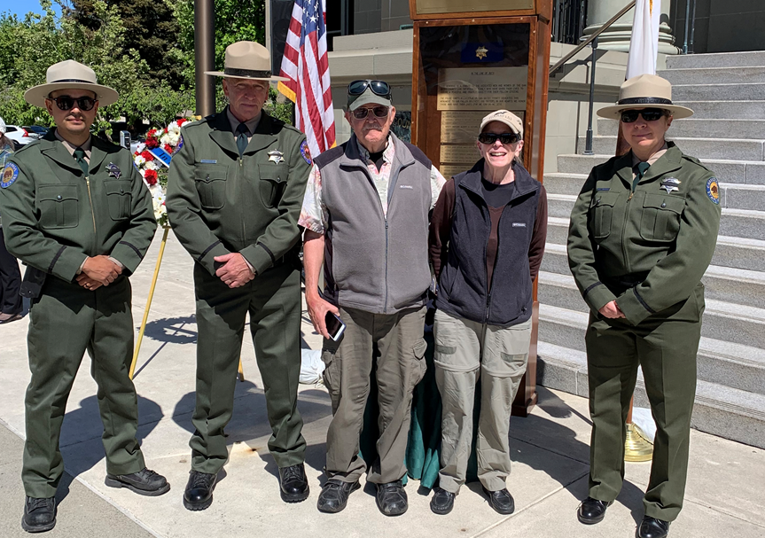 Santa Cruz staff with Scully sister and husband